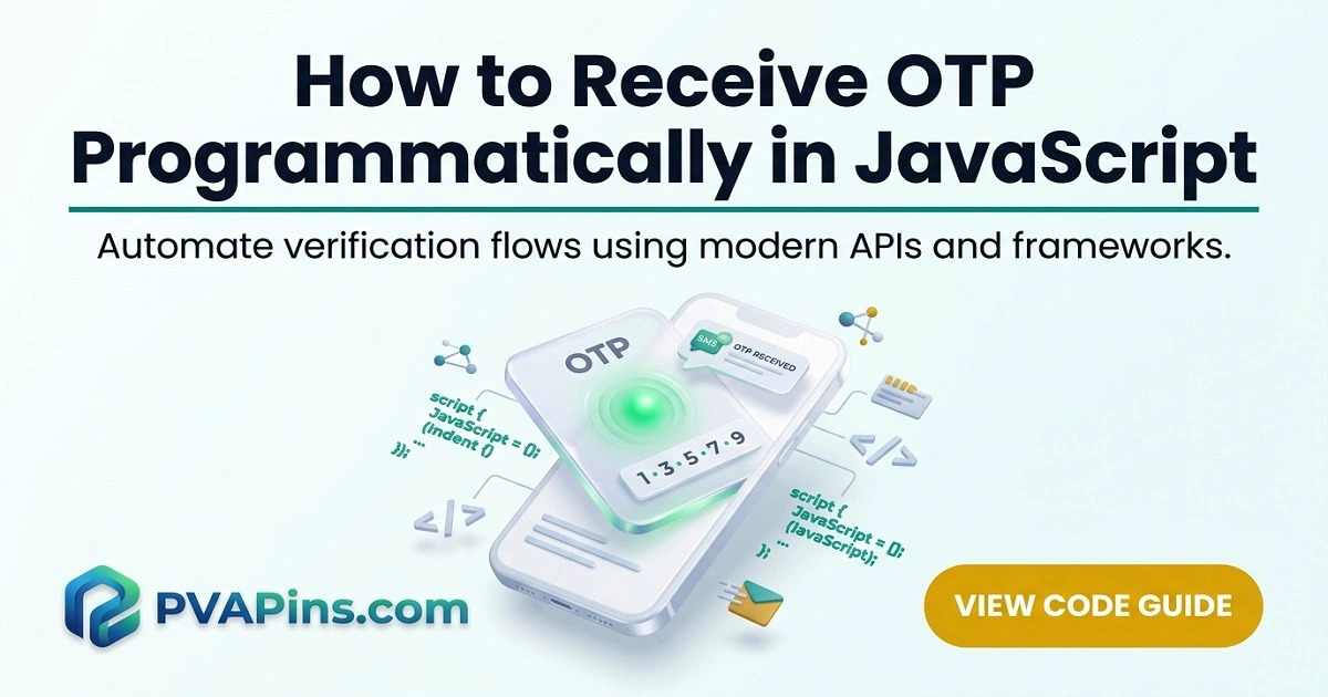 Receive OTP Programmatically in JavaScript APIs & Libs